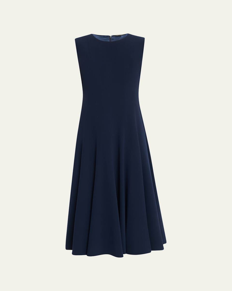 Zalea Sleeveless A-Line Midi Dress